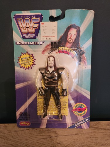 WWF Wrestling Figure The Undertaker II Bend-Ems Se...