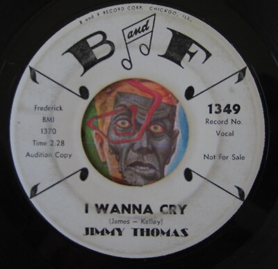 HEAR Jimmy Thomas 45 I Wanna Cry / I'm A Stranger B&F rockabilly teen teener