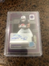 2022 CLEARLY DONRUSS Zamir White #84 RATED ROOKIE PURPLE AUTO AUTOGRAPH RC /175