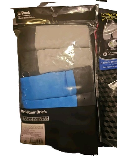 Athletic Works Men's Long Leg Mesh Performance Boxer Briefs 6 Pk Sizes 2x & 3x - Picture 2 of 2