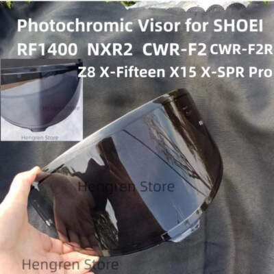 Photochromic Visor for SHOEI RF1400 RF-1400 NXR2 CWR-F2 Z8 CWR-F2R X15 X-15 X-Fi