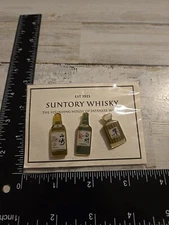 Suntory Japanese Whisky HAKUSHU YAMAZAKI HIBIKI Enamel Lapel Pin Set NEW Q3