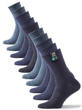 10 Paar Socken Herren Damen Baumwollsocken Klassische Socken Schwarz Weiss Blau