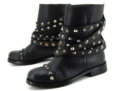 Patrizia Pepe Stiefel Biker Stiefelletten Winter Boots Schuhe