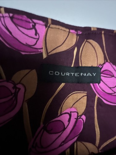 COURTENAY women’s top size 12 Sleepless, Floral Side Zip Pullover Cotton spandex - Picture 10 of 12