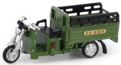 Taiwan Delivery Electric Tricycle - green - Tiny Toys 1:64