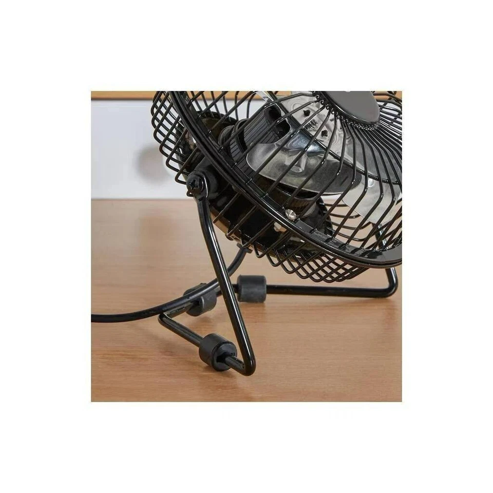 Ventilador Personal GPX Mini 4" USB en Negro, Compatible con Ordenadores, Portátiles y Puerto Foto 4 de 4