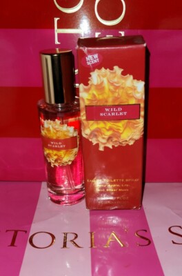 NEW Victoria's Secret Eau De Toilette EDT Spray WILD SCARLET 1 oz RARE