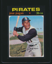 1971 Topps Jose Pagan #282 Pittsburgh Pirates MINT CENTERED