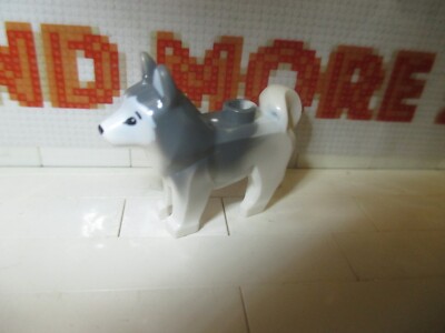 Lego - 1x Hund Husky schwarze Augen 16606pb001