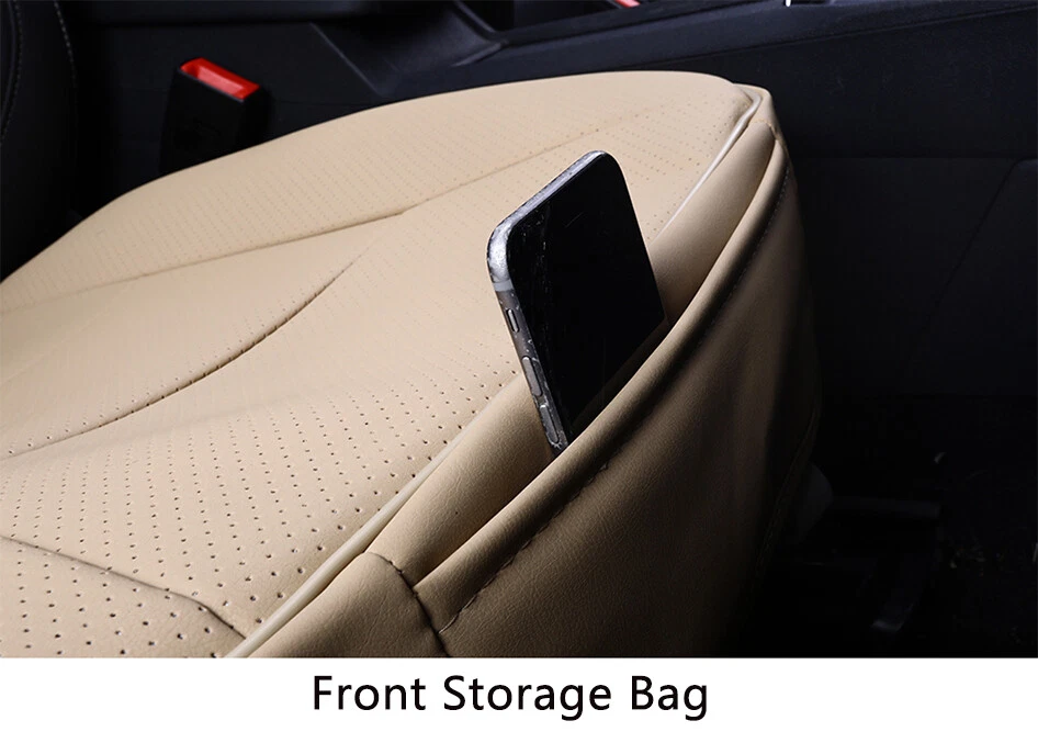 For Ford PU Leather Car Front Cover Cushion Half Full Surround Seat Protector Foto 3 de 4