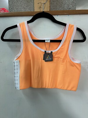 Janest Tran Vest Tank Crop Top Quick Dry Tomboy Bandage Breast Chest Binder 4XL