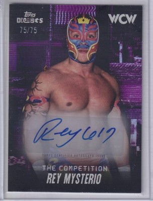 2026 Topps Decades WWE Rey Mysterio Auto Purple /75 The Competition #79A WCW