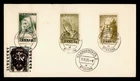 DR WHO 1955 GERMANY SAAR FDC ART SEMI POST COMBO M78949