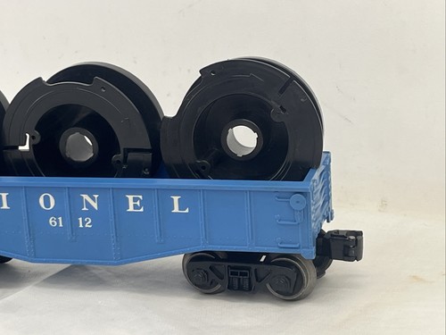 Lionel Short Gondola Blue 6112 With A Load - Picture 7 of 11