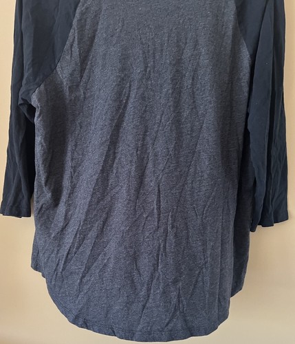Torrid Women’s 2X Black/Gray Color Block 3/4 Sleeve Tee - Picture 7 of 7
