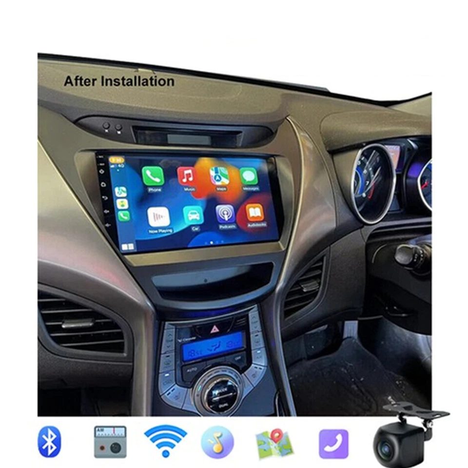 Kit de unidad principal de radio automática inalámbrica Carplay Android para Hyundai Elantra 2014-2015 Foto 2 de 4