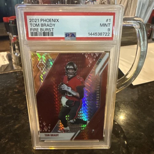 2021 Phoenix Tom Brady #1 Fire Burst PSA 9 MINT Buccaneers Panini Patriots SB