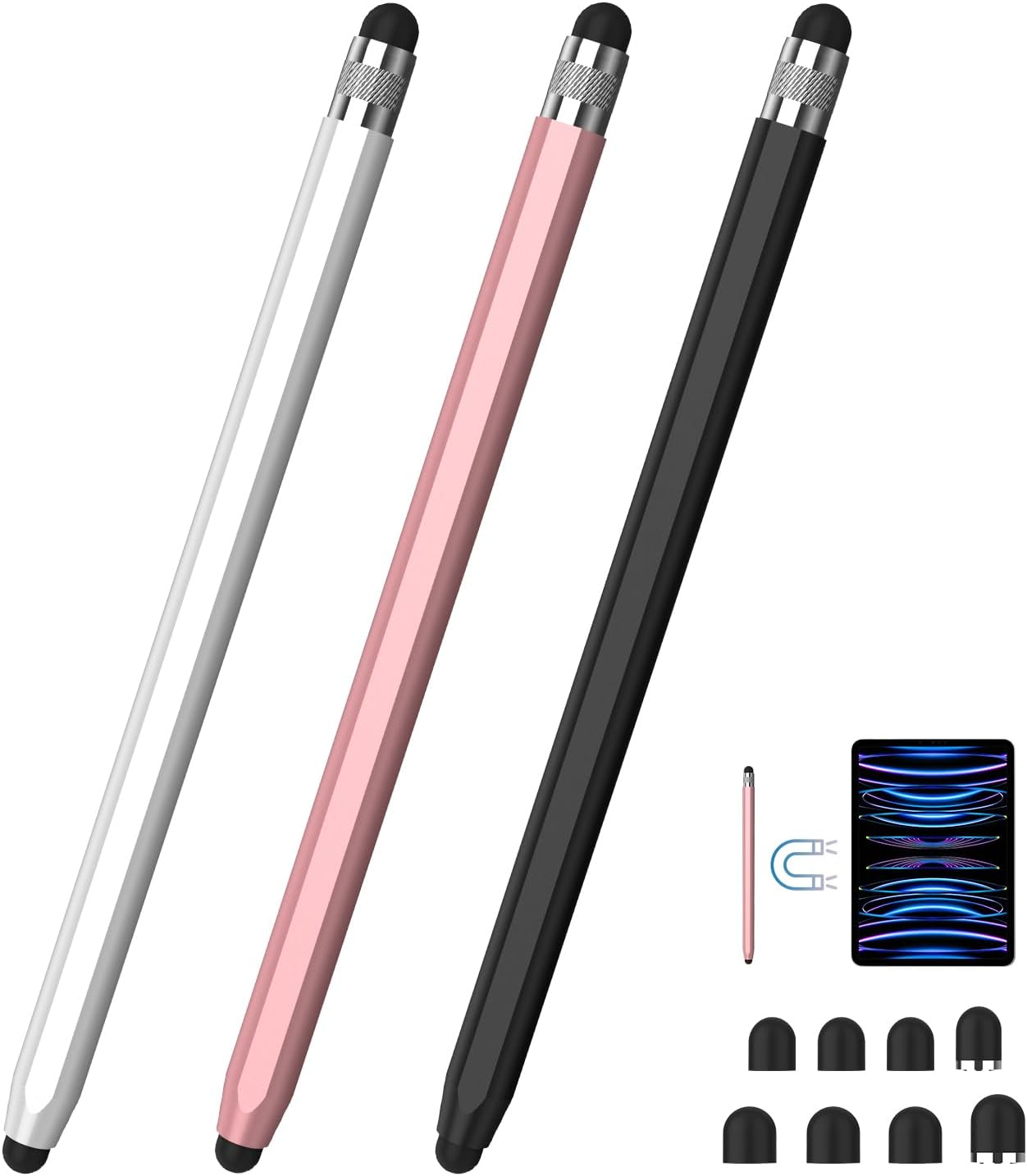 2-in-1 Magnetic Stylus Pen for Touch Screens with High Precision Sensitivity  -image