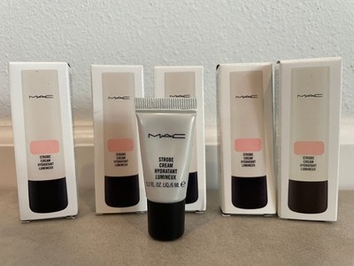 Lot Of 5-MAC Strobe Cream Hydratant Lumineux Pinklite - Travel Size .2fl Oz