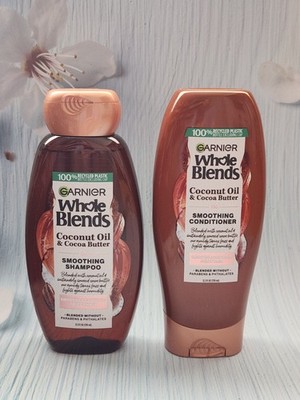 (Set of 2) Garnier Coconut Oil & Cocoa Butter Smoothing Shampoo and Conditioner