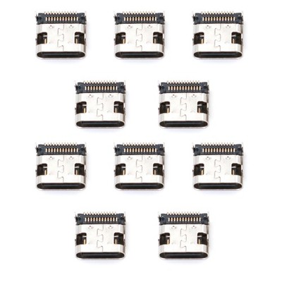 10Pcs USB 3.1 Type-C 24Pin SMT Female PCB Socket Connector Plug DIY Solder