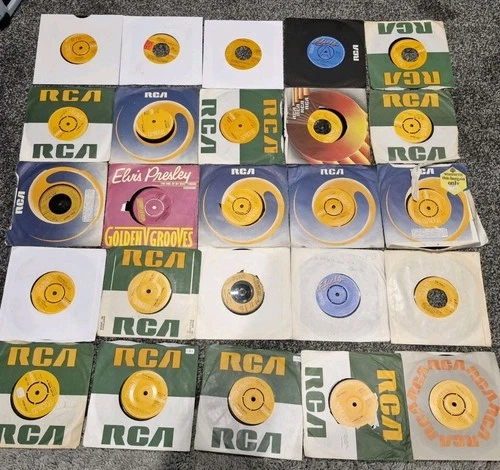 Elvis Presley Singles X 25 Please enlarge photos for titles