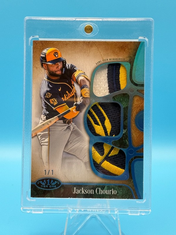 Brewers Jackson Chourio 2026 Tier One Triple Patch SUPERFRACTOR 1/1!