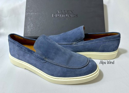 Mocassino Allen Edmonds Hayes scamosciato blu da uomo taglia:11,5 nuovo con scatola - Foto 2 di 9