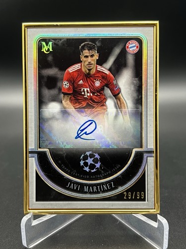 2018-19  Topps Museum UCL Javi Martinez Gold Framed Auto /99 Fc Bayern München