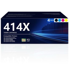 414X Toner Cartridges 4 Pack High Yield 414X 414A Toner for HP W2020X W2020A