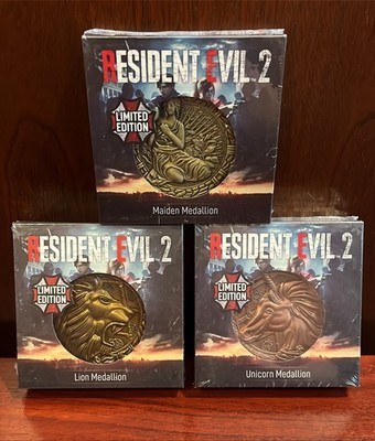 RESIDENT EVIL - RE 2 Originales Medallion Set - Limitiert - OVP - (FaNaTtik)