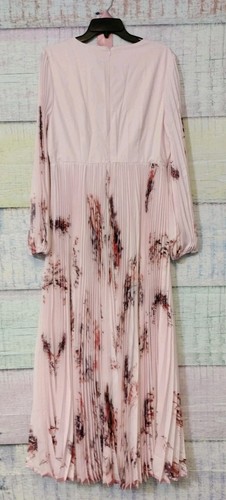 Fehaute mehrfarbiges langes plissiertes festliches Damenkleid US-Größe 6 - Bild 2 von 6