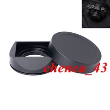 Metal Lens Hood for Fujifilm XF27 f2.8II XF23 F2.8 Black Silver Lens Hood Cap