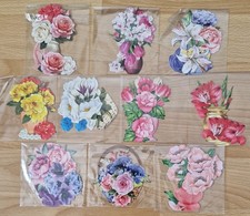 10 x 3D Motive Blumen-Deko