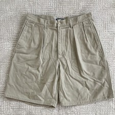 Vintage Polo Ralph Lauren Pleated Shorts Men’s 31 Khaki Chino Made in USA 90s