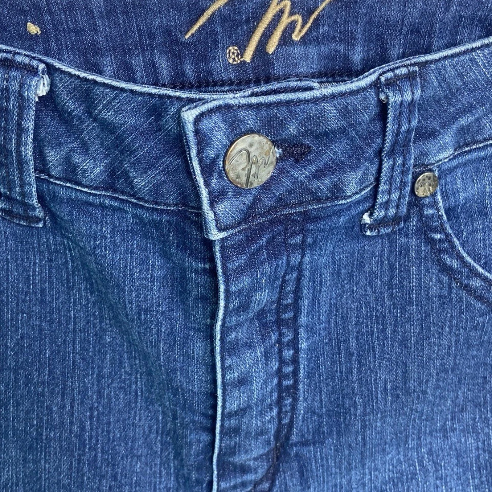 Jeans Miraclebody azules para mujer talla 8 panel adelgazante elástico denim Foto 3 de 4