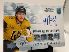 2024-25 Upper Deck Premier Mason Morelli auto tag one of one