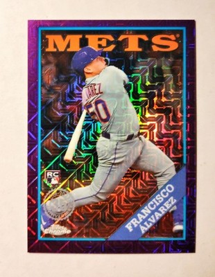 Francisco Alvarez 2023 Topps Chrome RC 48 Silver Pack PURPLE REFRACTOR 41/75 z16