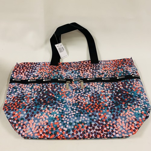 LeSportsac Carlin Zip Top Tote Bag Botanical Waterfall