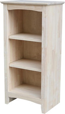 Elegant Solid Wood Shaker Bookcase - 36" Height for Stylish Storage