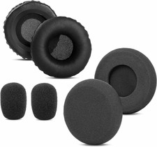 Ear Pads Foam Compatible with Headset Replacement Ear Mic Cushion Kit 6 Pcs