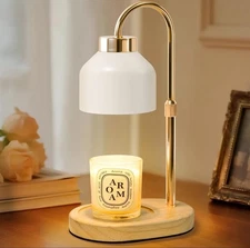 Candle Warmer Lamp, Adjustable Glass Lamp Candle Warmer with Timer Dimmable