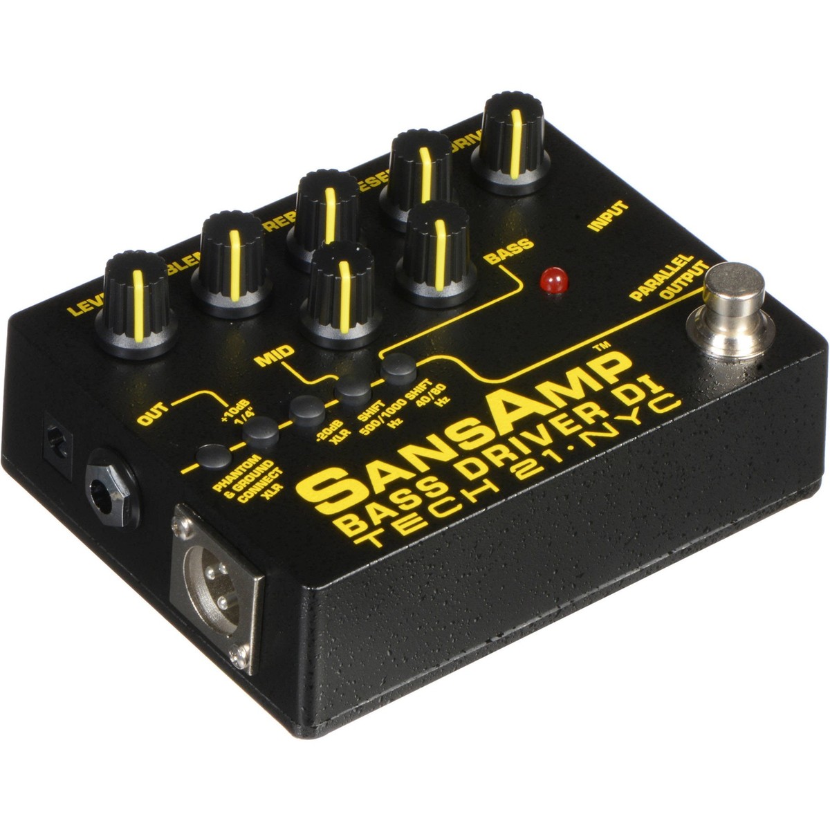 Tech 21 SansAmp Bass Driver DI V2 Bass Pedal Bundle w/Cable and