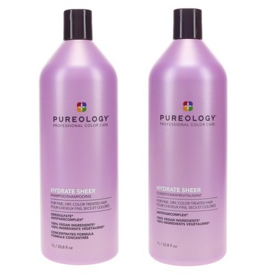 Pureology Hydrate Sheer Shampoo 33.8 oz & Conditioner 33.8 oz Combo Pack