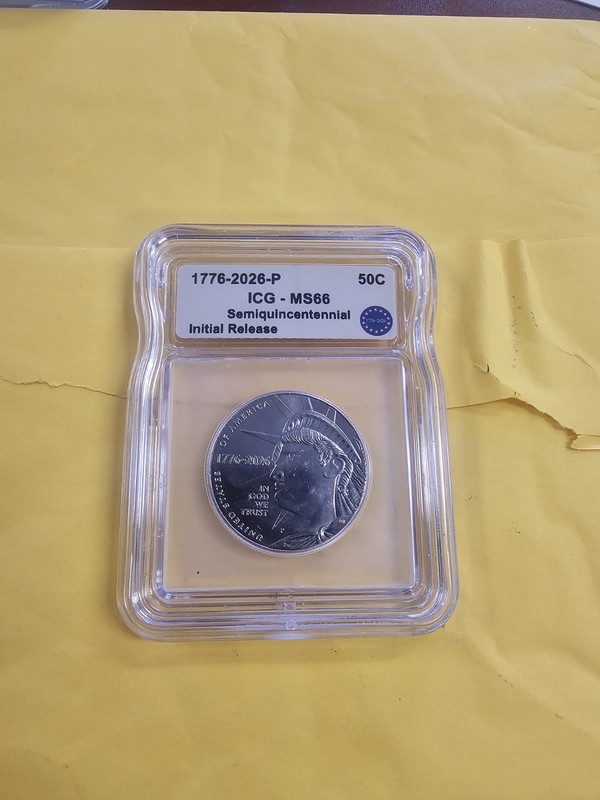 1776-2026 Semiquincentennial Half $ MS 66 Initial Release Emerging Liberty  50C