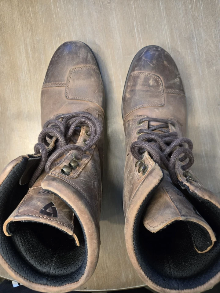 Botas de motocicleta Rev'It Marshall WR para hombre cuero de calidad marrón Foto 4 de 4