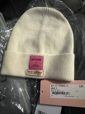 Baby Is Good Beanie By ABathing Ape Hat Ivory New Beanie Hat