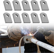 10pcs Weld On Tabs Flat Bottom With 38 Hole1-12 Inch Weld On Shock Mounts Fo