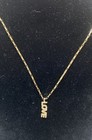 Gold Tone Sterling Silver 925 LOVE 18" Necklace and Earrings Jewelry Lot of 3 — photo 3